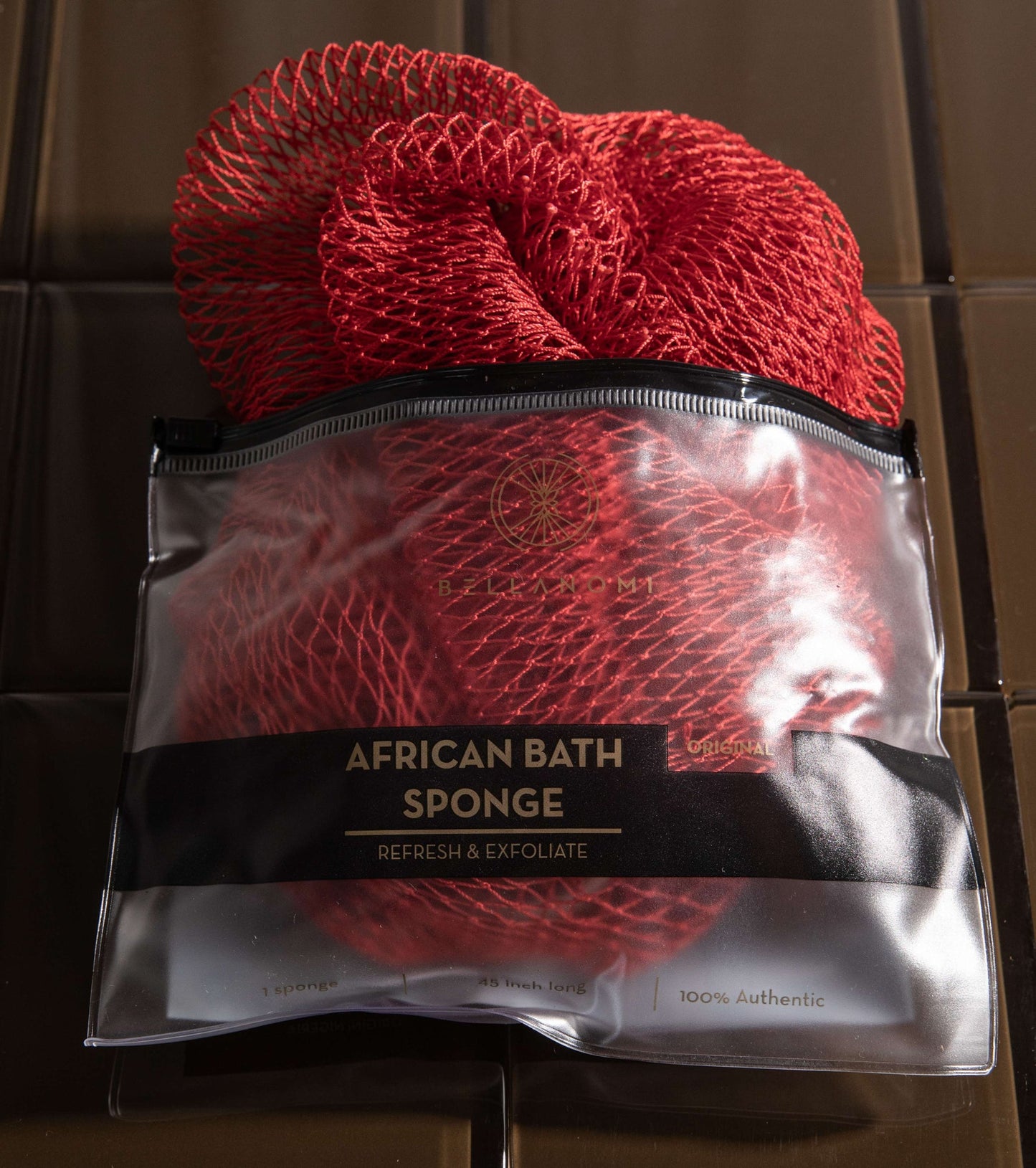 African Exfoliating Net Sponge 45” Long