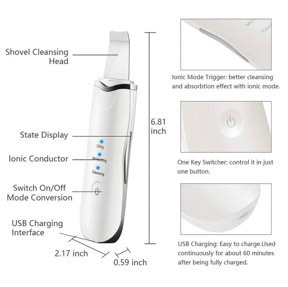 Ultrasonic Facial Spatula